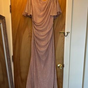 Betsy & Adam Sparkling Blush Gown